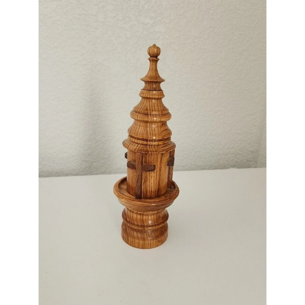 Handcrafted Wood Lighthouse Steeple Crosses 11